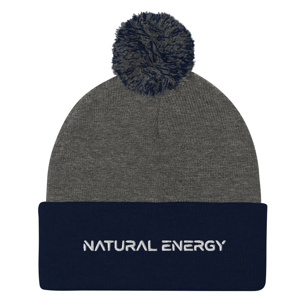 Natural Energy Pom-Pom Beanie
