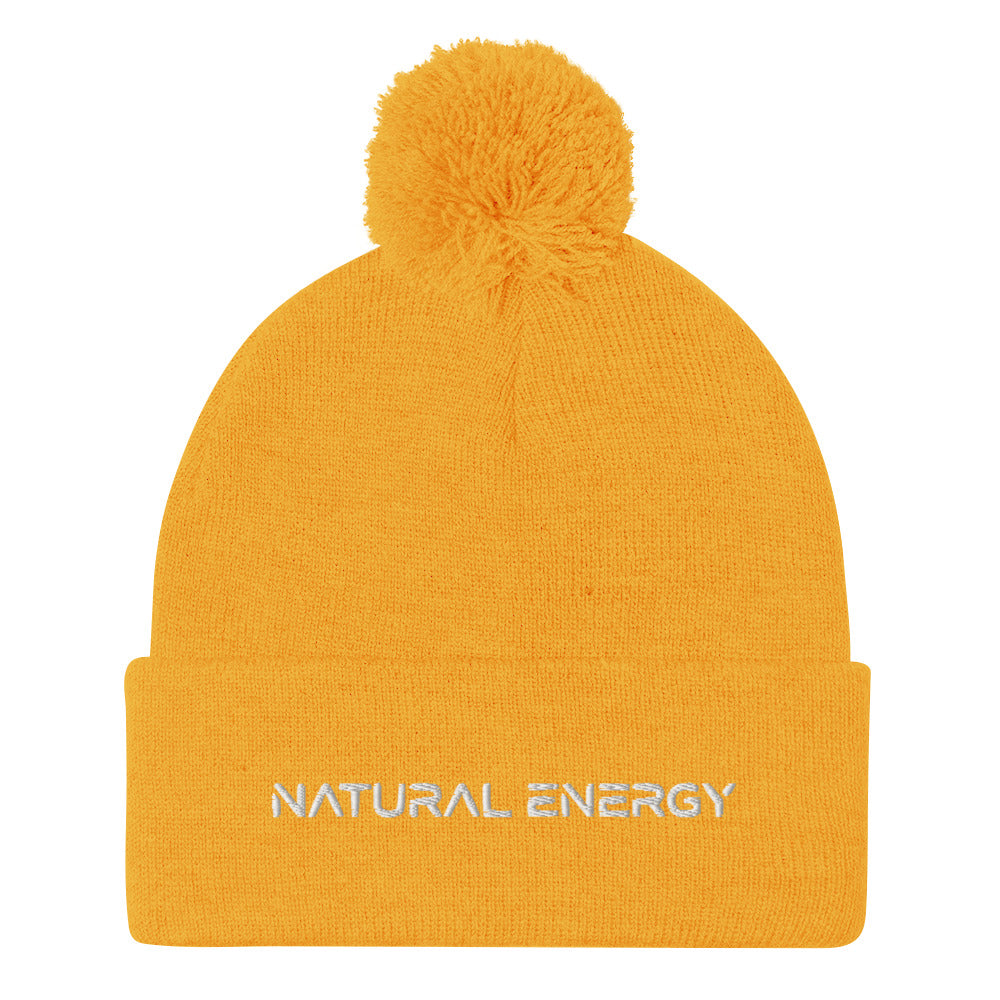 Natural Energy Pom-Pom Beanie