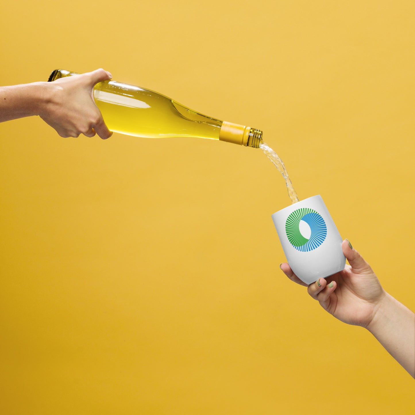Natural Energy Logo Wine Tumbler