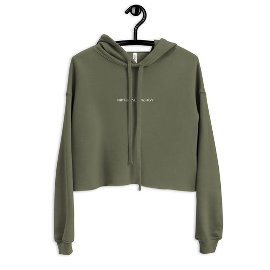 Natural Energy For The Natural State Women’s Crop Hoodie